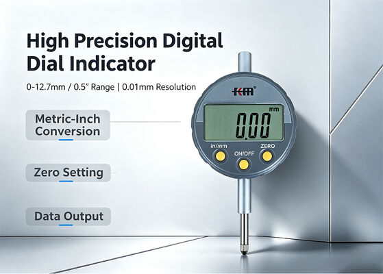 Best Selling Standard Digital Indicator Gauge with 0-12.7mm/0-0.5" Measuring Range and 0.01mm/0.0005" Resolution