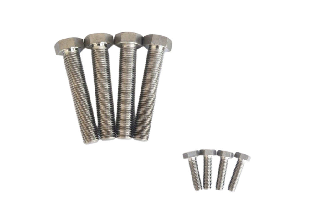 CNC Machine Screwed Titanium Alloy Screw for External Hexagon Bolts Polished Surface