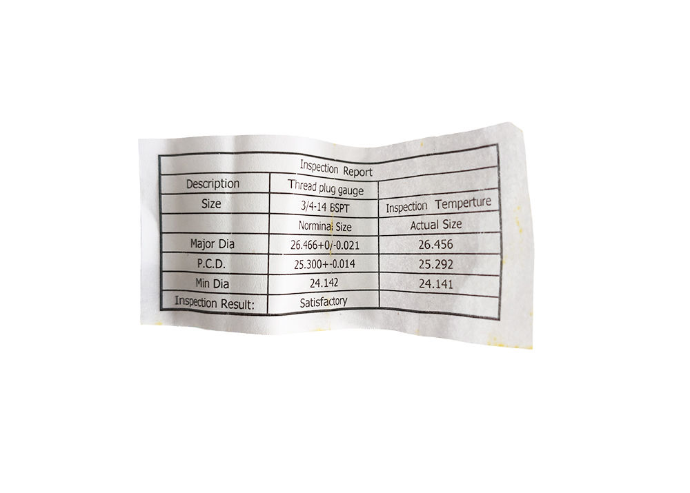 British Standard 3/4′′-14 BSPT Pipe Thread Gauge with Gcr15 Material for Measuring