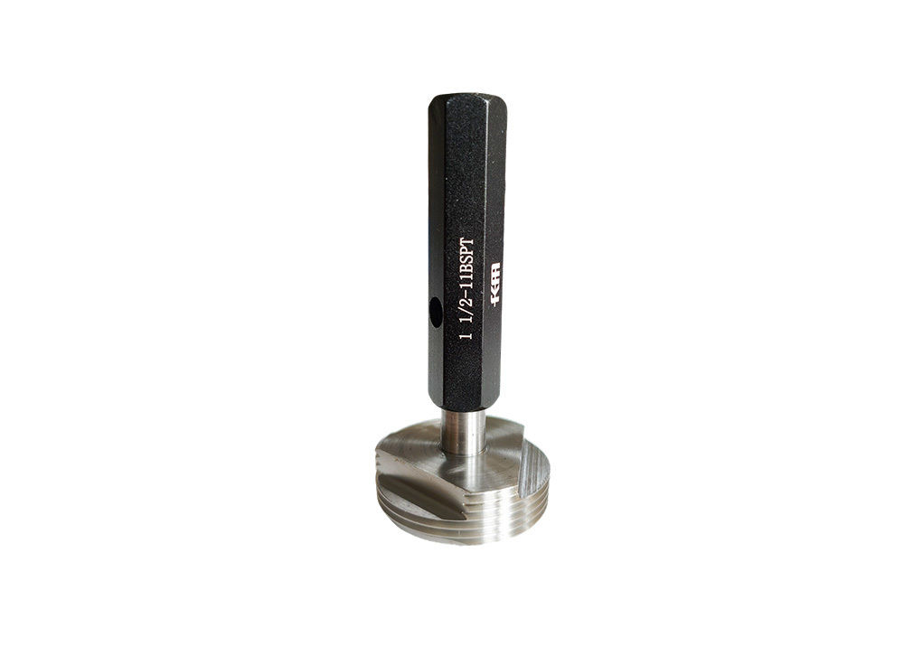 1" 1/2-11 BSPT Thread Plug Gauge for Measuring Tapered Pipe Threads with Precise Measurement