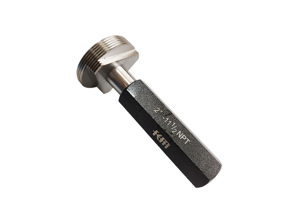 High Quality 2"-11.5 NPT Taper Pipe Thread Plug Gauge Go Nogo Design for Quick Verification