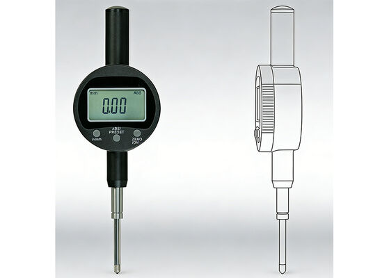 Alta precisione e prestazioni stabili 0-25,4 mm Range Gauge elettronico con uscita dati per l'ispezione QC
